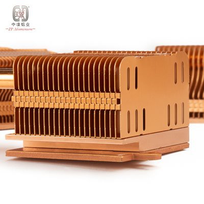 Heat Sink Sirip Tembaga Dicap